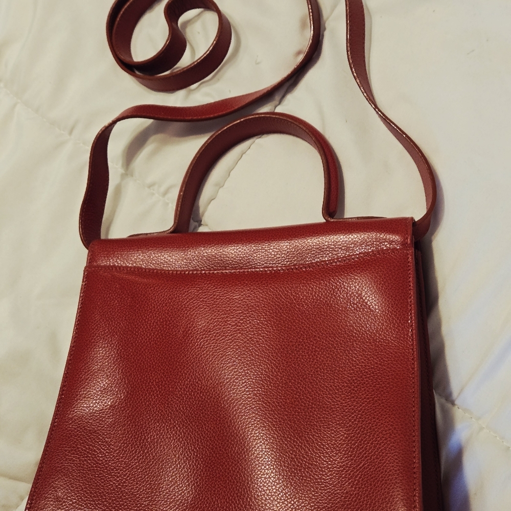 Vintage Coach Madison Biltmore 4417 Bordeaux Red Hand Bag Crossbody - Picture 9 of 16